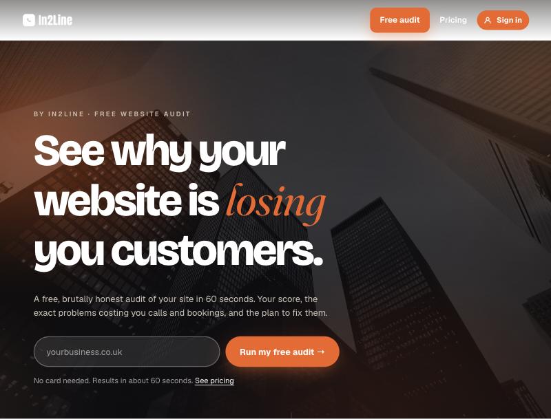 Sitewise free website audit tool